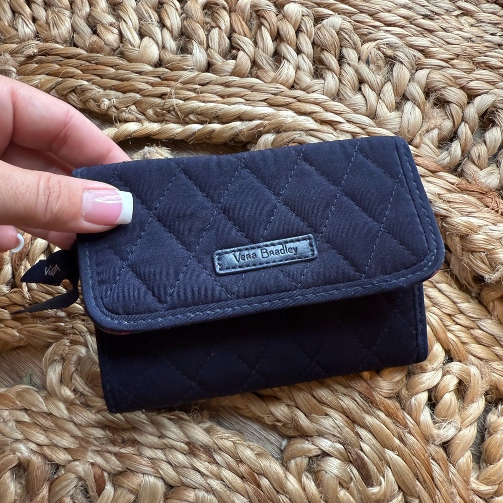 Vera Bradley Quilted‎ Navy Wallet